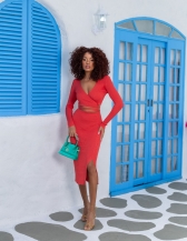 CONJUNTO TIRAS DUBAI - Coral