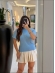 TSHIRT TRANÇA BIA - AZUL BEBE