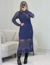 VESTIDO RENDADO THALIA - Azul