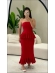 CONJUNTO PEPLUM ALBA - VERMELHO