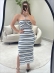 VESTIDO EMILY - AZUL BEBE COM AZUL ESCURO E OFF