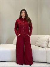 CONJUNTO MOUSSE JOSEFA - VERMELHO