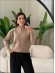 BLUSA ZIPER KEITY - AREIA - LISO