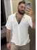 CAMISA MASCULINA TRICOT TSHIRT POLO - OFF WHITE
