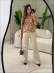 BLUSA JACARD MOUSSE - MOSTARDA