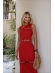 VESTIDO RECORTES DIVA - VERMELHO