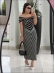 VESTIDO JACARD HELOISA - PRETO