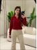BLUSA ARY MANGA LONGA LISA - VERMELHO