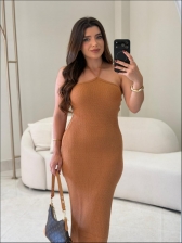 VESTIDO MODAL ANTONELLA - CARAMELO