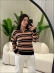 BLUSA POLO ADRIANA - PRETO/BEGE NOVO