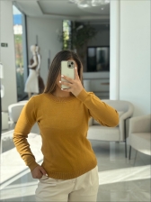 BLUSA YASMIN MODAL - Mostarda