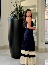 VESTIDO CARLOTA - AZUL MARINHO