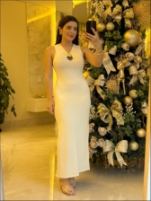 VESTIDO LONGO EDNA - OFF WHITE