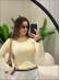 BLUSA BICOLOR VANESSA - OFF WHITE/ PRETO