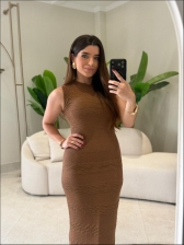 VESTIDO GEISE - CARAMELO