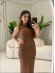 VESTIDO GEISE - CARAMELO