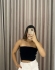 TOP FAIXA CANELADO - PRETO