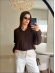 BLUSA TRANÇA MINEIA - MARROM