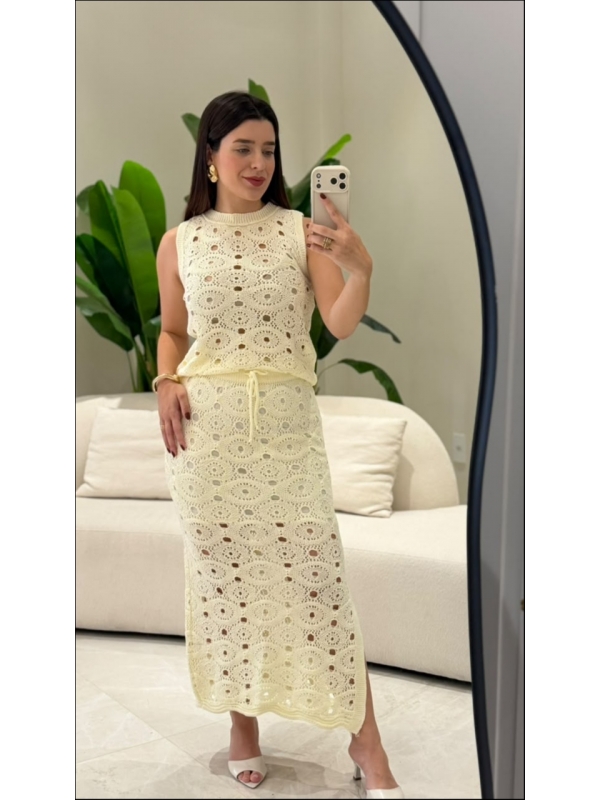 CONJUNTO FRANCIELE - OFF WHITE