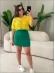 CROPPED GOLA POLO BANDEIRA - AMARELO