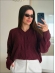 BLUSA TRANÇA MINEIA - VINHO