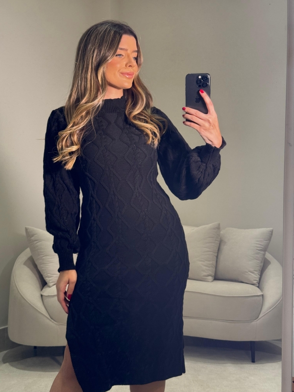 VESTIDO LINKS AMÉLIA - Preto