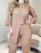 BLUSA RENDADA LILIAN - Bege novo
