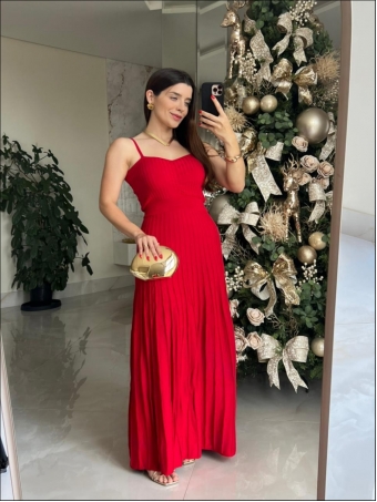 VESTIDO PLISSADO TATY