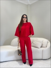 CONJUNTO MODAL MARCELINA - VERMELHO VIVO
