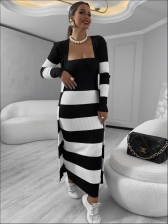 CONJUNTO BETINA - PRETO COM BRANCO
