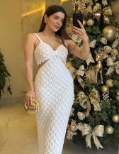 VESTIDO BALI RELEVO Vermelho M