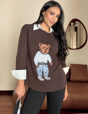 BLUSA MOUSSE URSO BRUNA