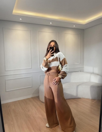 CONJUNTO MOUSSE LISTRADO CAROL