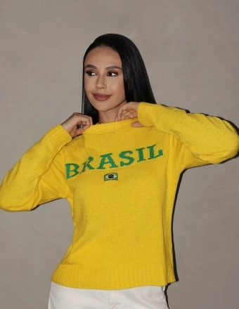BLUSA MOUSSE BANDEIRA