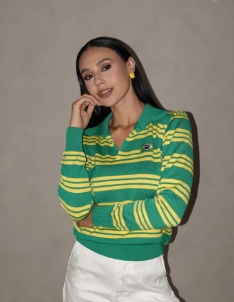 BLUSA MANGA LONGA BANDEIRA ALINE