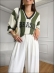 BLUSA LISTRADA BRASIL - OFF WHITE COM VERDE
