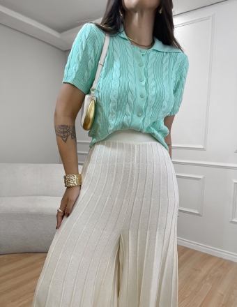 CROPPED POLO TRANÇAS