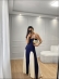 VESTIDO LOS ANGELES - AZUL MARINHO/OFF WHITE