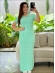 VESTIDO POLO RENDADO - VERDE AGUA