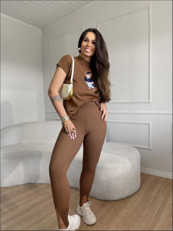 CONJUNTO URSO JOSY - CAQUI