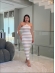 VESTIDO LISTRADO ANNE - AREIA