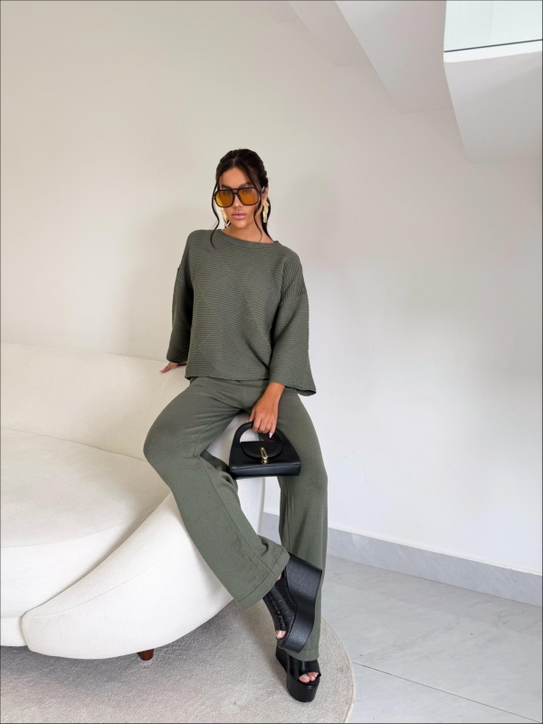 CONJUNTO MODAL MARCELINA - VERDE MILITAR