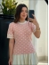 TSHIRT POÁ - ROSA BEBÊ/ OFF WHITE