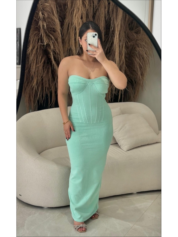 VESTIDO CLAIRE - VERDE AGUA