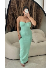 VESTIDO CLAIRE - VERDE AGUA