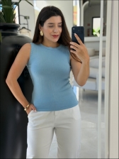 REGATA MODAL VIVIAN - AZUL BEBE