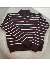 BLUSA ZIPER KEITY - MARROM COM OFF