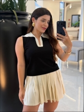 REGATA BICOLOR POLO - PRETO