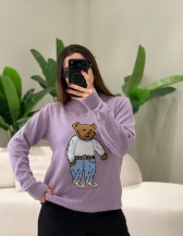 BLUSA MOUSSE URSO BRUNA - LILAS