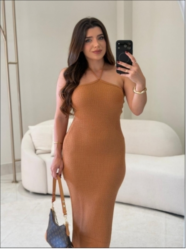 VESTIDO MODAL ANTONELLA - CARAMELO